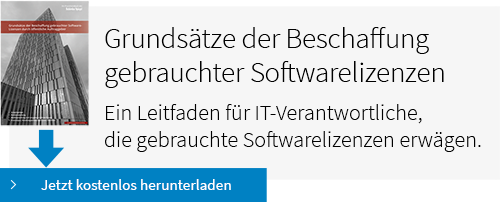 Lizenzberatung gebrauchte Software